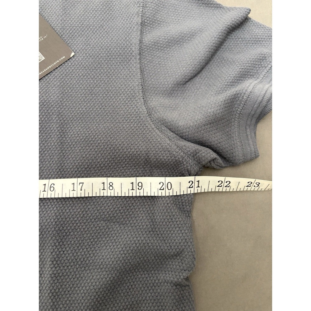 Thread & Cloth NWT Men's Short Sleeve Blue Henley Shirt Size Small Casual Office - Picture 6 of 10
